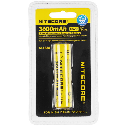 Купить Аккумулятор NITECORE NL1836 3600 мА*ч  9170789. Характеристики, отзывы и цены в Донецке