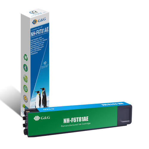 Купить Картридж G&G NH-F6T81AE голубой  9906827. Характеристики, отзывы и цены в Донецке