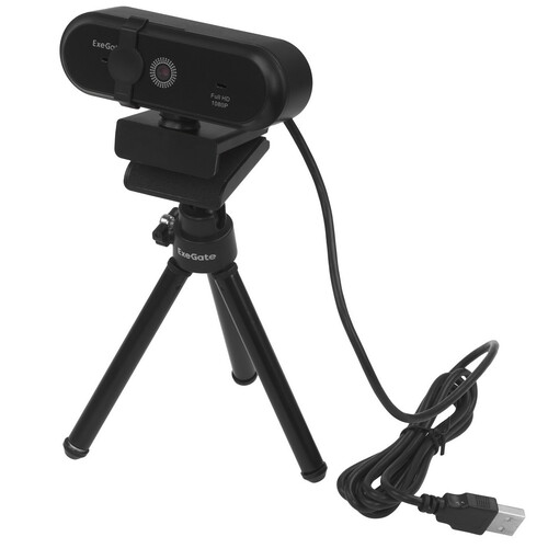 Купить Веб-камера ExeGate Stream C925 Wide FullHD T-Tripod  5616992. Характеристики, отзывы и цены в Донецке