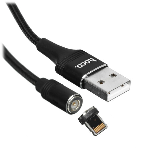 Купить Кабель круглый Hoco Lightning 8-pin - USB 2.0 Type-A черный 1.2 м  5474953. Характеристики, отзывы и цены в Донецке
