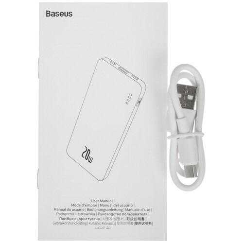 Купить Портативный аккумулятор Baseus Airpow C+U белый  5636206. Характеристики, отзывы и цены в Донецке