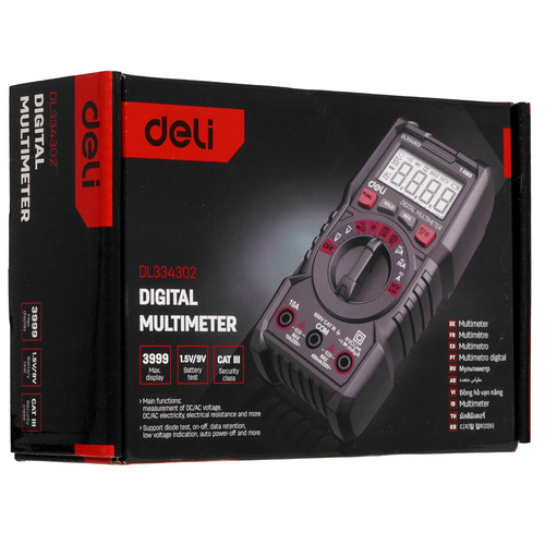 Купить Мультиметр Deli DL334302  9310954. Характеристики, отзывы и цены в Донецке