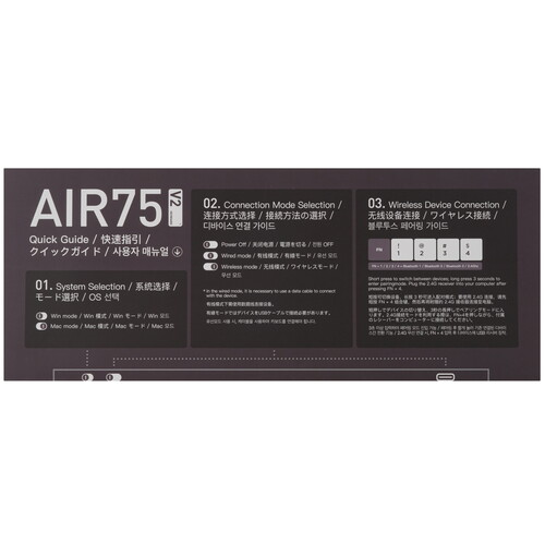 Купить Клавиатура  проводная + беспроводная Nuphy AIR75v2  9192134. Характеристики, отзывы и цены в Донецке