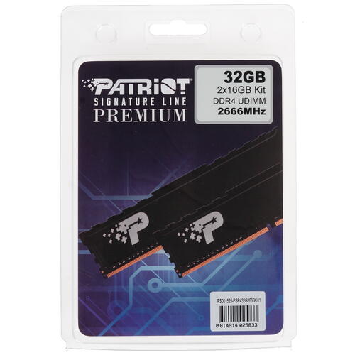 Купить Оперативная память Patriot Signature Line Premium [PSP432G2666KH1] 32 ГБ  1384831. Характеристики, отзывы и цены в Донецке