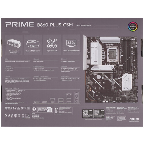Купить Материнская плата ASUS PRIME B860-PLUS-CSM  5625216. Характеристики, отзывы и цены в Донецке