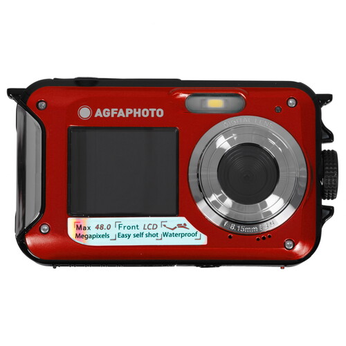 Купить Компактный фотоаппарат AgfaPhoto Realyshot WP8000 красный  5621568. Характеристики, отзывы и цены в Донецке