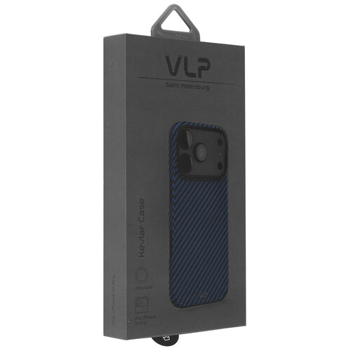 Купить Накладка  VLP Kevlar Case для Apple iPhone 17 Pro синий  5640512. Характеристики, отзывы и цены в Донецке