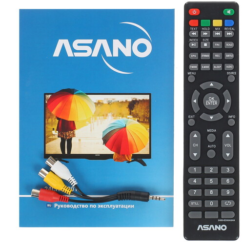 Купить Телевизор Asano 24LH1020T черный  1375672. Характеристики, отзывы и цены в Донецке