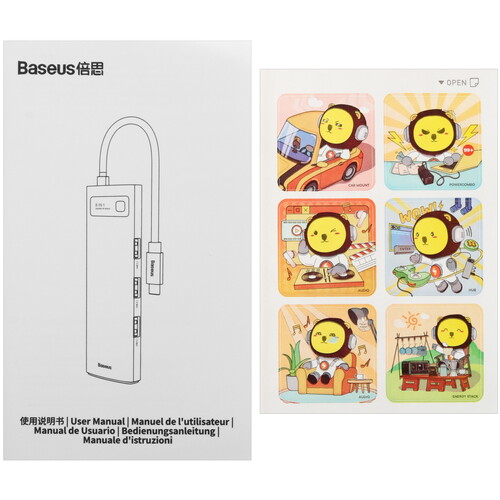 Купить Док-станция Baseus Metal Gleam Series  5488049. Характеристики, отзывы и цены в Донецке