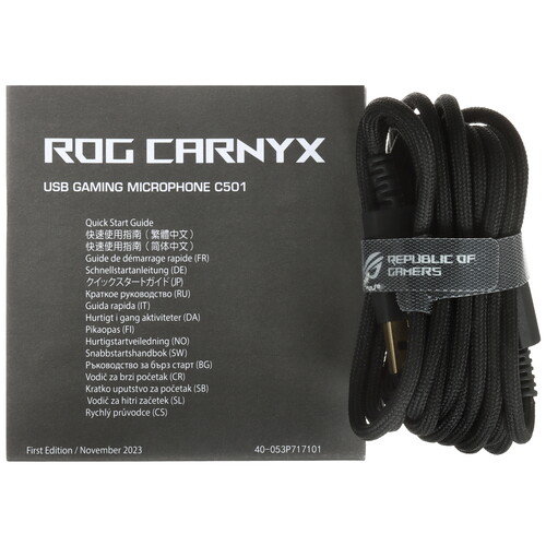 Купить Микрофон ASUS Rog Carnyx C501 черный  5499322. Характеристики, отзывы и цены в Донецке