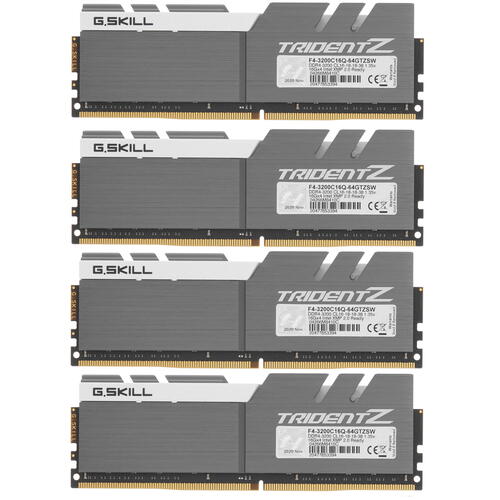 Купить Оперативная память G.Skill Trident Z [F4-3200C16Q-64GTZSW] 64 ГБ  4725973. Характеристики, отзывы и цены в Донецке