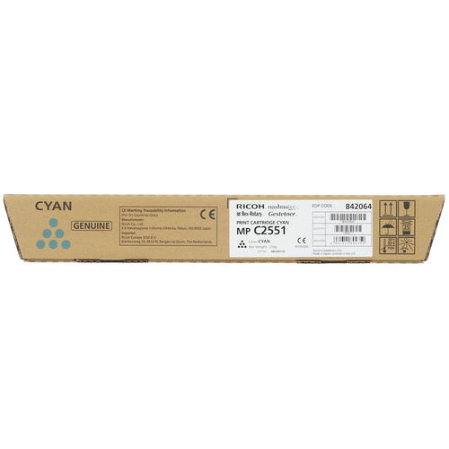 Купить Картридж лазерный Ricoh MPC2551HE голубой  1048074. Характеристики, отзывы и цены в Донецке