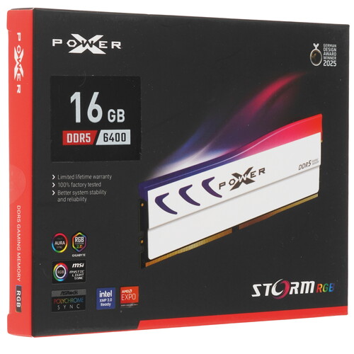 Купить Оперативная память Silicon Power XPOWER Storm RGB [SP016GXLWU64AFSL] 16 ГБ  5622047. Характеристики, отзывы и цены в Донецке