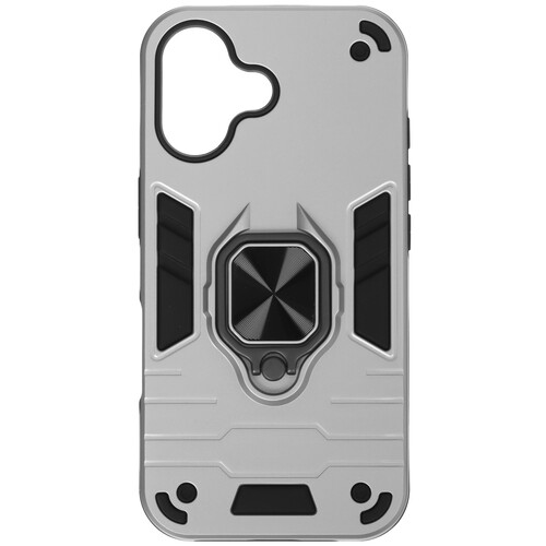 Купить Накладка  DF для Apple iPhone 16 серебристый/черный  5475755. Характеристики, отзывы и цены в Донецке