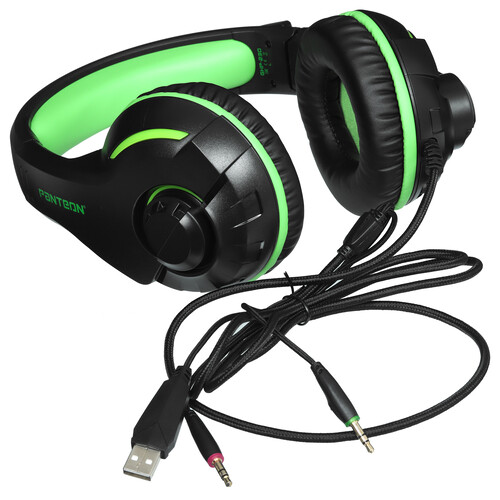 Купить Проводные наушники Panteon GHP-230 зеленый 2022  5472497. Характеристики, отзывы и цены в Донецке