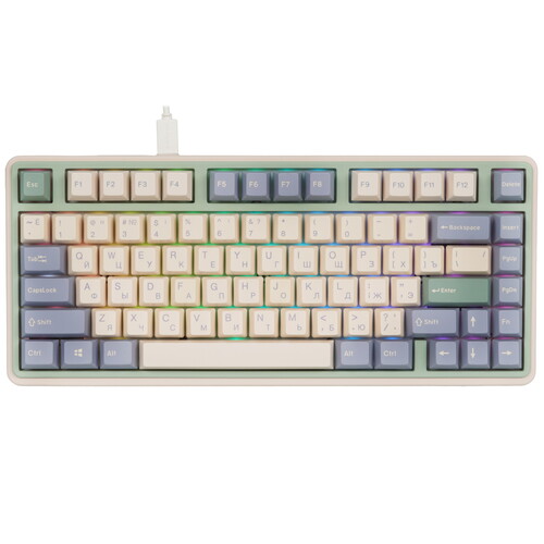 Купить Клавиатура проводная + беспроводная Varmilo VXT81 Eucalyptus  5486649. Характеристики, отзывы и цены в Донецке
