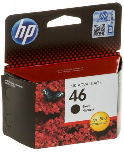 Купить Картридж HP 46 (CZ637AE) черный  0175740. Характеристики, отзывы и цены в Донецке