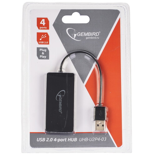 Купить USB-разветвитель Gembird UHB-U2P4-03  9918279. Характеристики, отзывы и цены в Донецке
