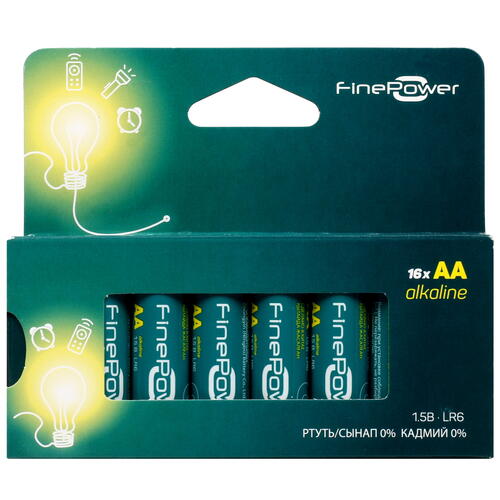 Купить Батарейка FinePower AA / AA (LR6/ER14505/FR6/R6P)  5090029. Характеристики, отзывы и цены в Донецке