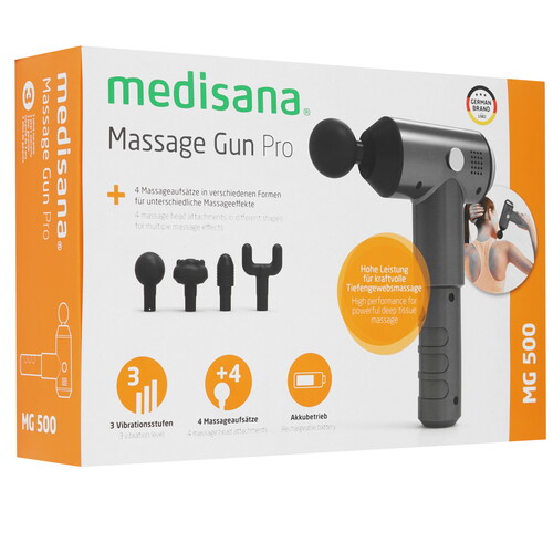 Купить Массажный пистолет Medisana MG 500 черный  9159569. Характеристики, отзывы и цены в Донецке