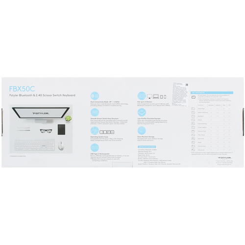 Купить Клавиатура  беспроводная A4Tech Fstyler FBX50C  5049224. Характеристики, отзывы и цены в Донецке