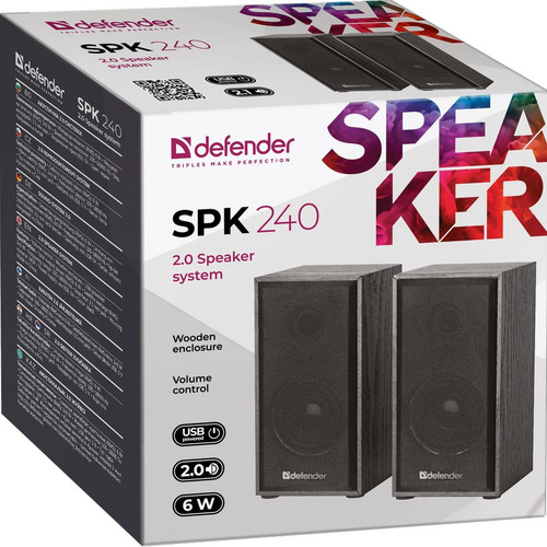 Купить Колонки Defender SPK 240 черный  1274901. Характеристики, отзывы и цены в Донецке