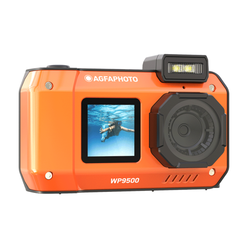 Купить Компактный фотоаппарат AgfaPhoto Realyshot WP9500 оранжевый  5628200. Характеристики, отзывы и цены в Донецке