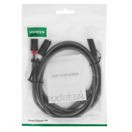 Купить Кабель соединительный   Ugreen 3.5 mm jack - RCA x2 черный  9147614. Характеристики, отзывы и цены в Донецке