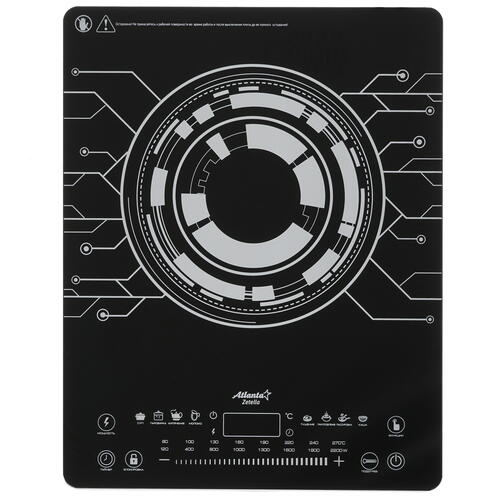 Купить Плита компактная электрическая Atlanta ATH-1760 черный  8197622. Характеристики, отзывы и цены в Донецке