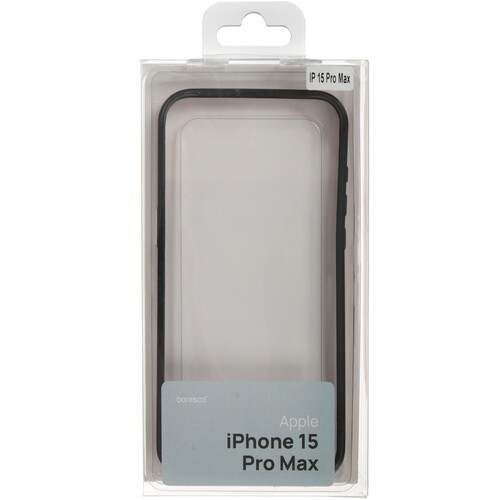 Купить Бампер  BoraSCO для Apple iPhone 15 Pro Max черный  5490091. Характеристики, отзывы и цены в Донецке