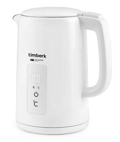 Купить Электрочайник Timberk T-EK21S02 белый  9079360. Характеристики, отзывы и цены в Донецке