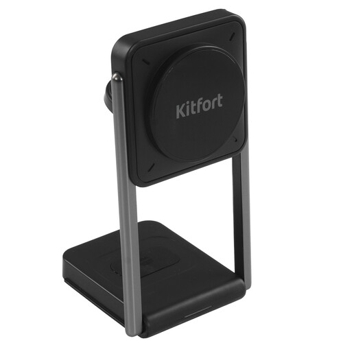 Купить Беспроводное зарядное устройство Kitfort КТ-3754 черный  9283652. Характеристики, отзывы и цены в Донецке