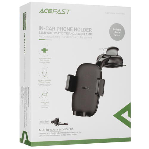 Купить Держатель автомобильный ACEFAST D5 черный  5415402. Характеристики, отзывы и цены в Донецке