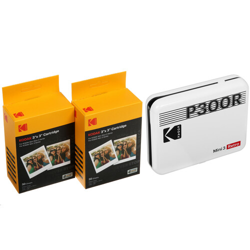 Купить Компактный фотопринтер Kodak Mini 3 Retro белый  5469368. Характеристики, отзывы и цены в Донецке