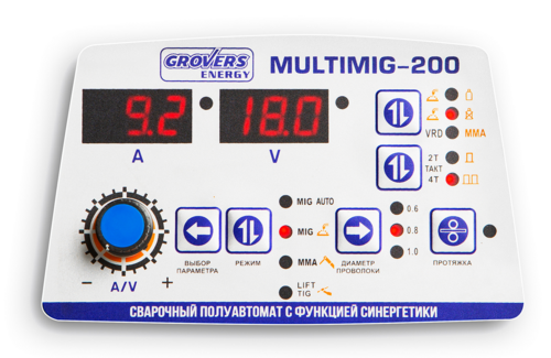 Купить Сварочный аппарат GROVERS MULTIMIG 200 ENERGY  9131571. Характеристики, отзывы и цены в Донецке