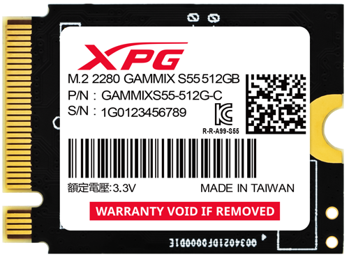 Купить 512 ГБ M.2 NVMe накопитель ADATA XPG GAMMIX S55 [SGAMMIXS55-512G-C]  5449192. Характеристики, отзывы и цены в Донецке