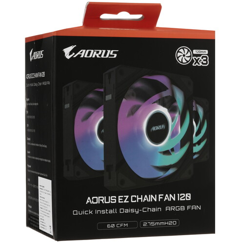 Купить Вентилятор GIGABYTE AORUS EZ CHAIN FAN 120  5609499. Характеристики, отзывы и цены в Донецке