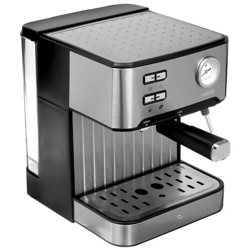 Купить Кофеварка рожковая Reoka RKEM-200 серебристый  5051565. Характеристики, отзывы и цены в Донецке