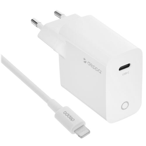 Купить Сетевое зарядное устройство Deppa 11425 белый  5095291. Характеристики, отзывы и цены в Донецке