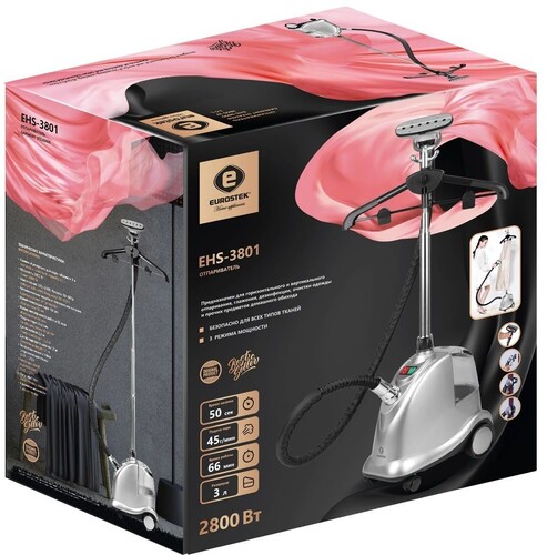Купить Отпариватель Eurostek EHS-3801 серебристый  9079263. Характеристики, отзывы и цены в Донецке
