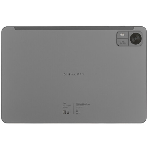 Купить 10.1" Планшет Digma Pro Zoom LTE 256 ГБ серый + чехол  9234585. Характеристики, отзывы и цены в Донецке