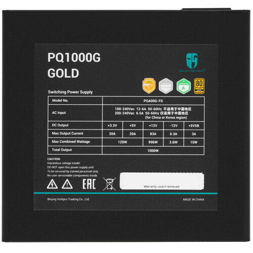 Купить Блок питания DEEPCOOL GamerStorm PQ1000G  5633955. Характеристики, отзывы и цены в Донецке