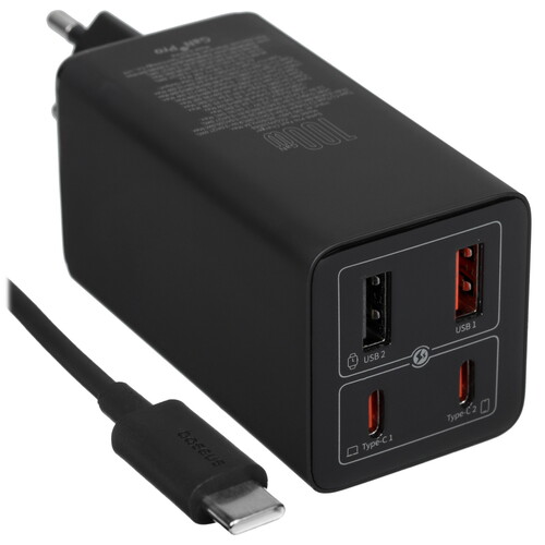 Купить Сетевое зарядное устройство Baseus GaN6 Pro черный  5604240. Характеристики, отзывы и цены в Донецке