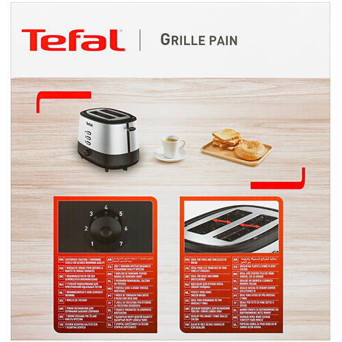 Купить Тостер Tefal TT520D10 Grille Pain серебристый  5323281. Характеристики, отзывы и цены в Донецке