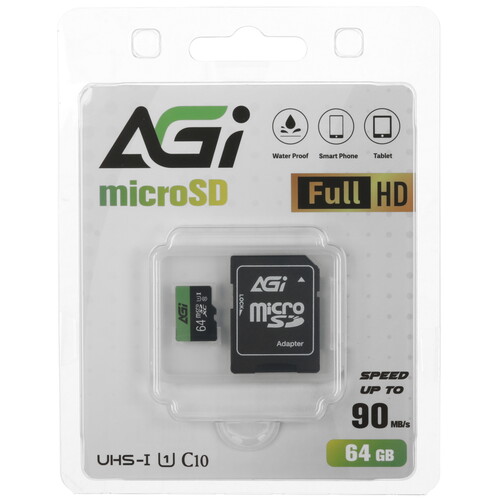 Купить Карта памяти AGI TF138 microSDXC 64 ГБ [AGI064GU1TF138]  5470997. Характеристики, отзывы и цены в Донецке