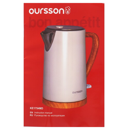 Купить Электрочайник Oursson KE1754MD/IV бежевый  9081582. Характеристики, отзывы и цены в Донецке