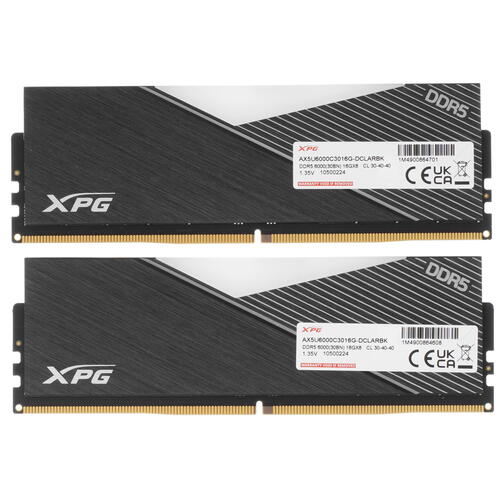 Купить Оперативная память ADATA XPG Lancer RGB [AX5U6000C3016G-DCLARBK] 32 ГБ  5096546. Характеристики, отзывы и цены в Донецке