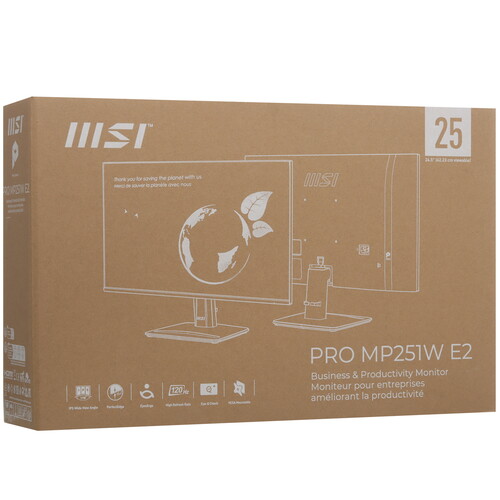 Купить 24.5" Монитор MSI PRO MP251W E2 белый  5482981. Характеристики, отзывы и цены в Донецке