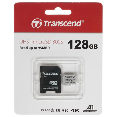 Купить Карта памяти Transcend 300S microSDXC 128 ГБ [TS128GUSD300S-A]  1275809. Характеристики, отзывы и цены в Донецке