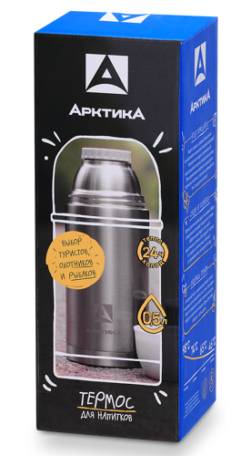 Купить Термос Арктика 105-500 серебристый  1095309. Характеристики, отзывы и цены в Донецке